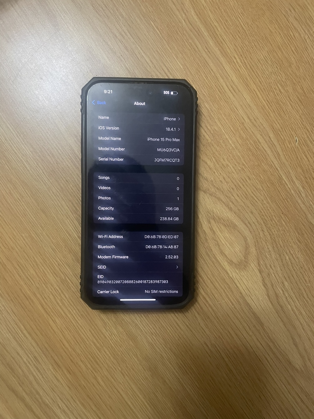 iPhone 15 Pro Max 256 GB - Excellent Condition