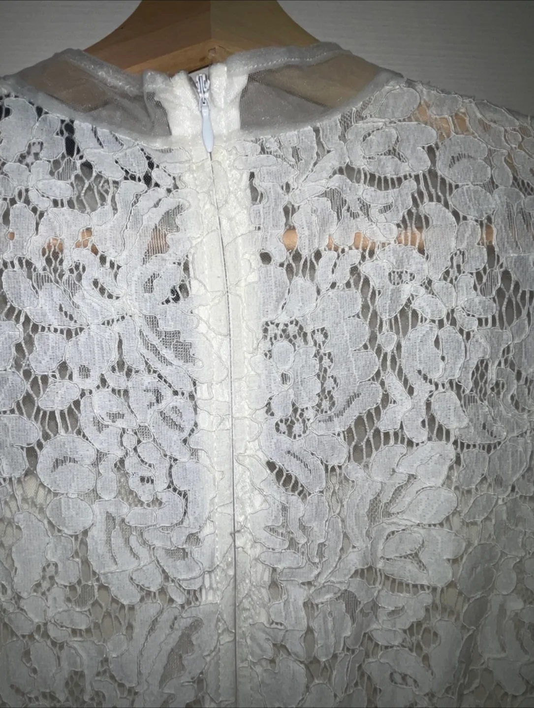 Little Mistress Bridal Lace Detail Wedding Dress size 8 image indicator(8)