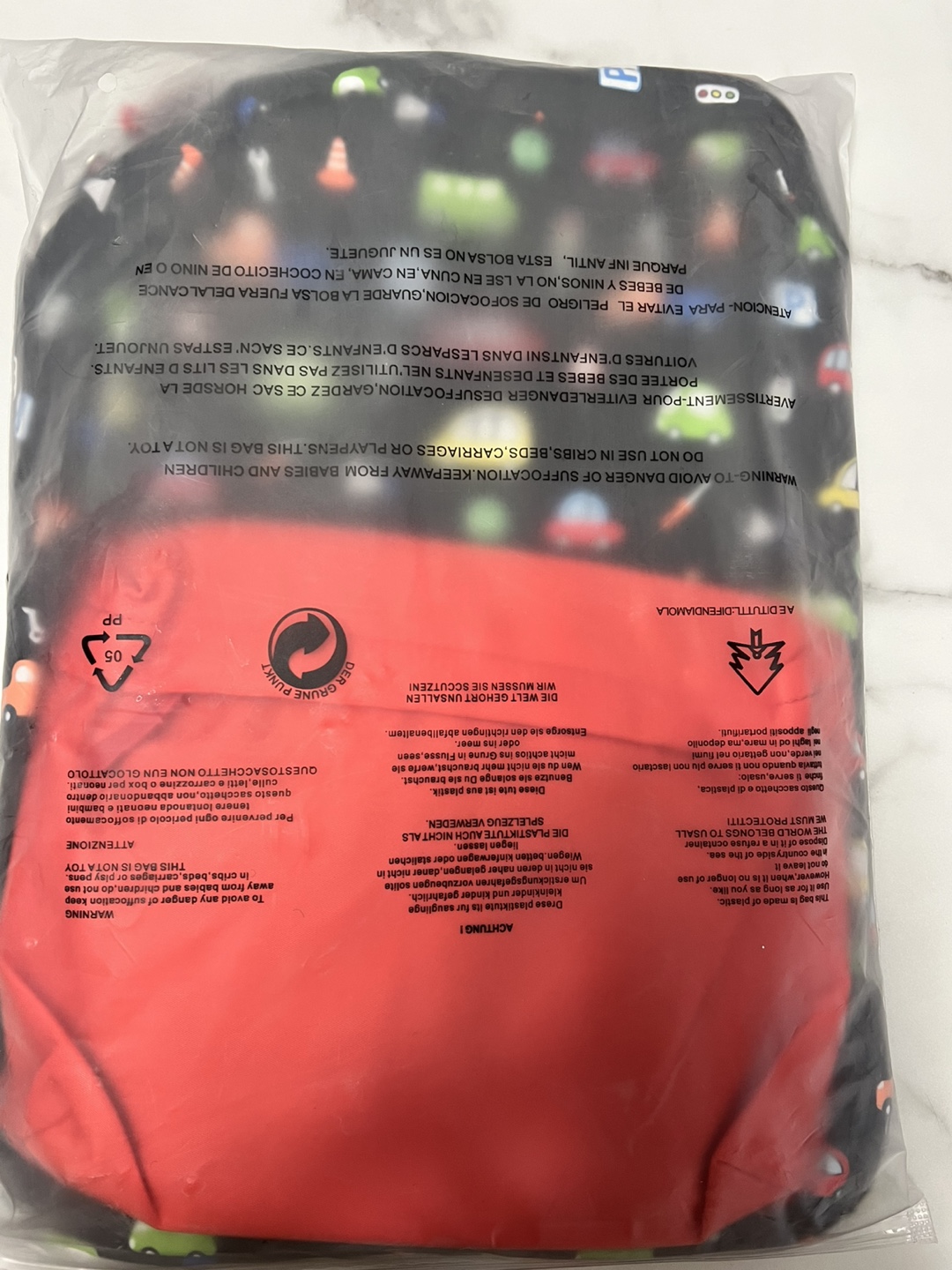 Kids' Car Backpack - Red & Black - photo 3