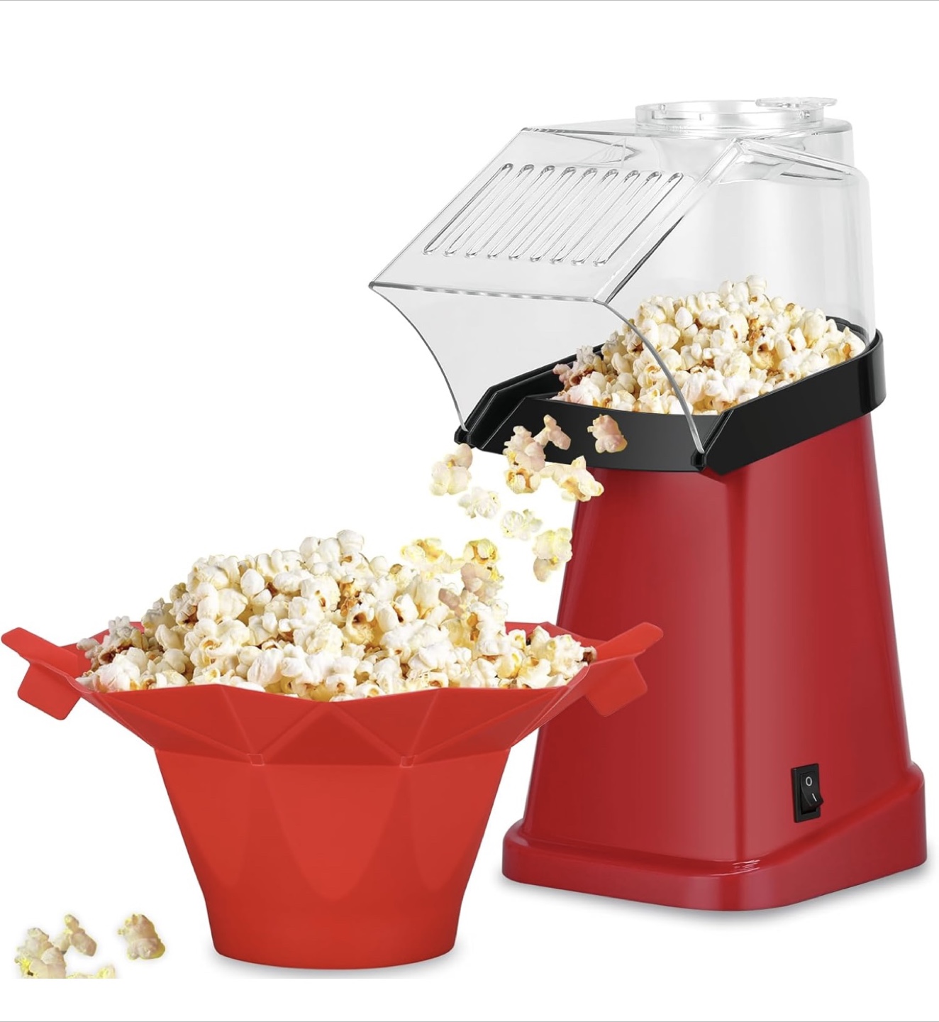 Popflix Hot Air Popcorn Popper - Red - photo 2