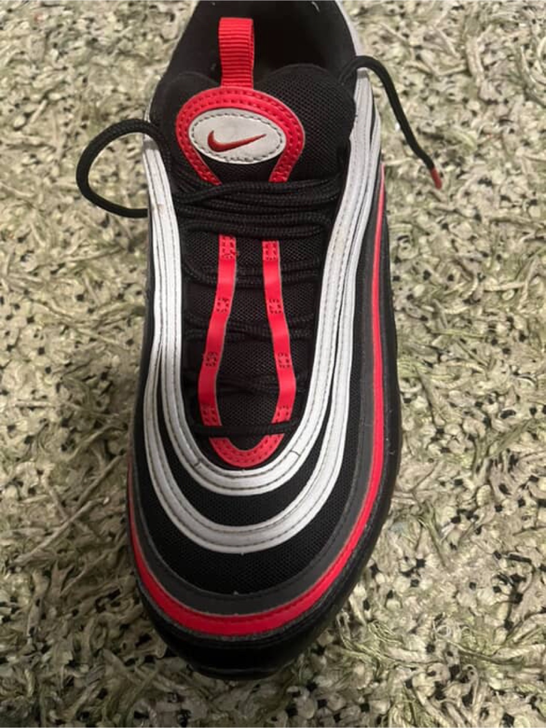 Nike Air Max 97 Black Red Running Shoes - photo 2