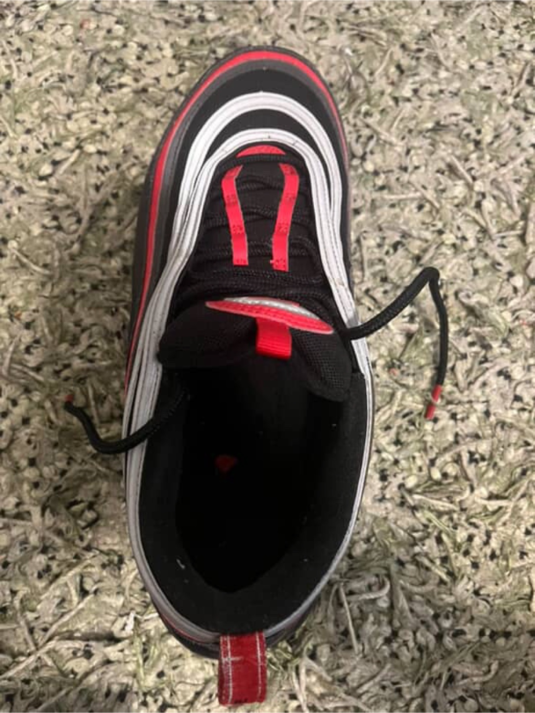 Nike Air Max 97 Black Red Running Shoes - photo 4