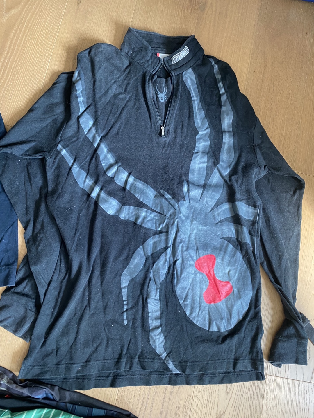 Spyder Black Long Sleeve Shirt Size L