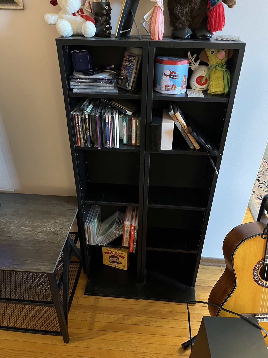 Pair of Black CD/DVD/Book Storage Units - photo 2