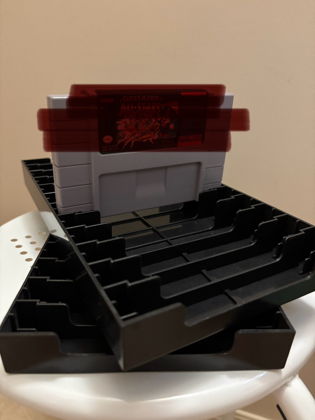 RARE: SNES Nintendo Game Cartridge Holder, Tray, Organizer - photo 2