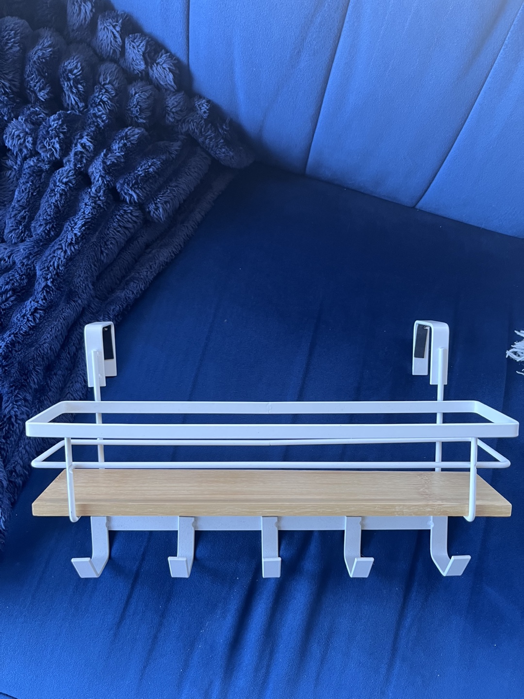 Over-the-Door Organizer with Hooks and Shelf