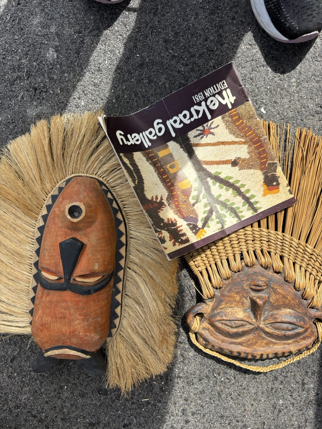 African tribal masks and handwoven rugs - photo 3