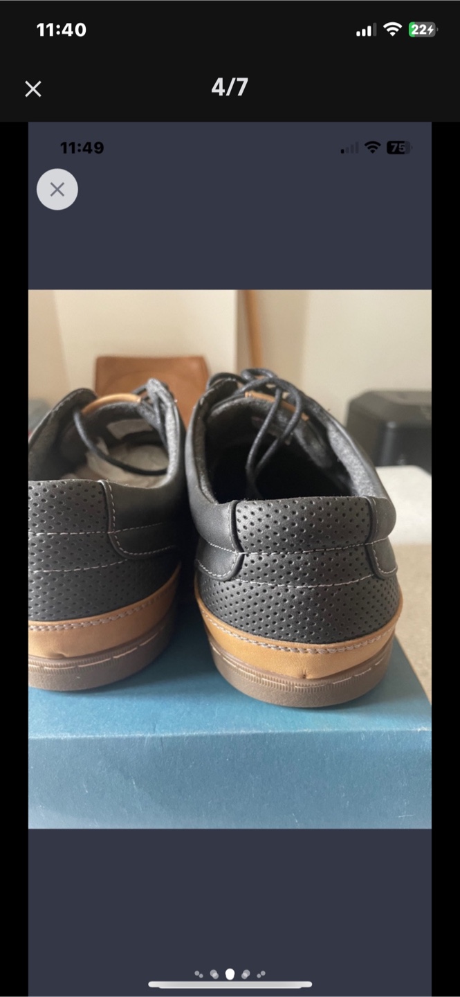 Men's Weekenders Black Leather Shoes - photo 2