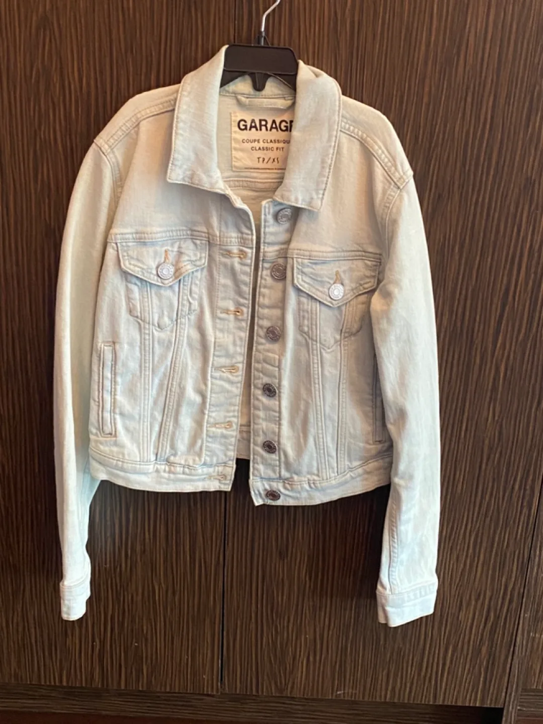 Garage Light Wash Denim Jacket - Size XS thumbnail