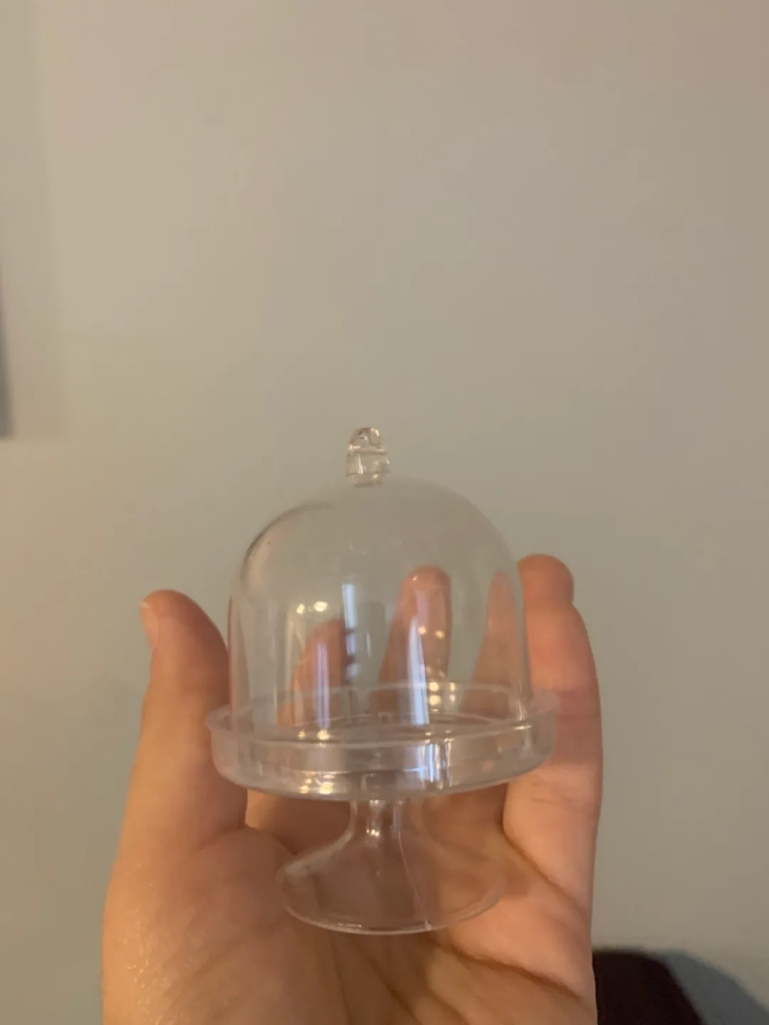 🧡 70x Miniature Clear Plastic Cake Domes with Stand image indicator(3)