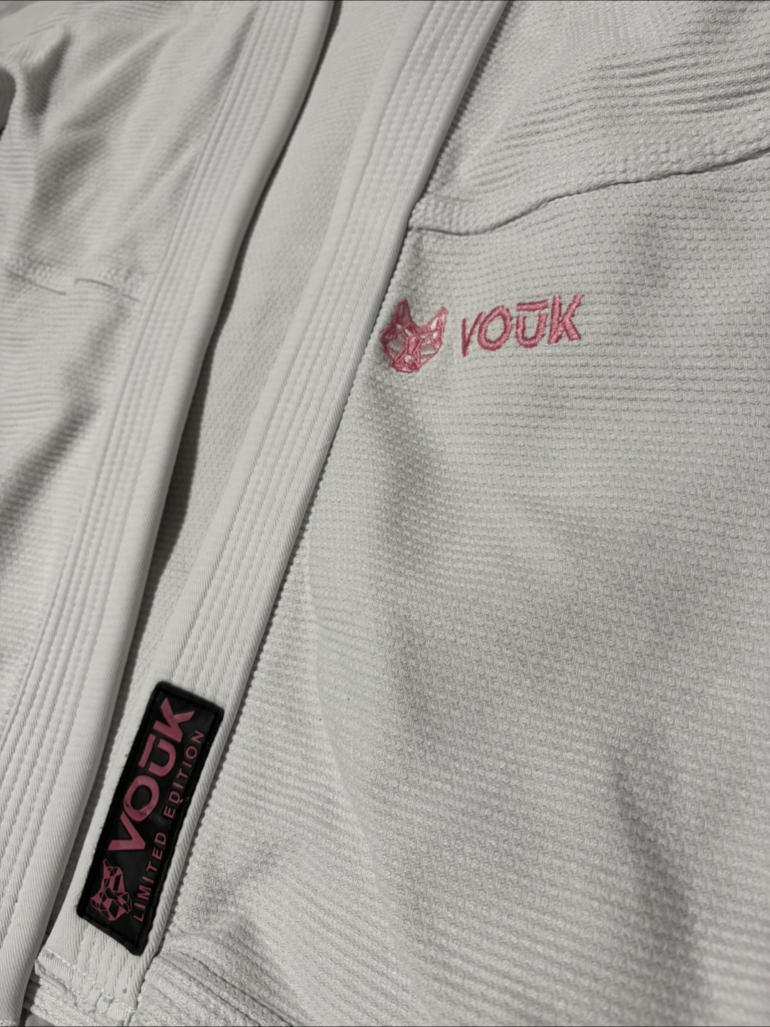 VOUK Jiu-Jitsu Gi - White/Pink - Limited Edition - photo 3