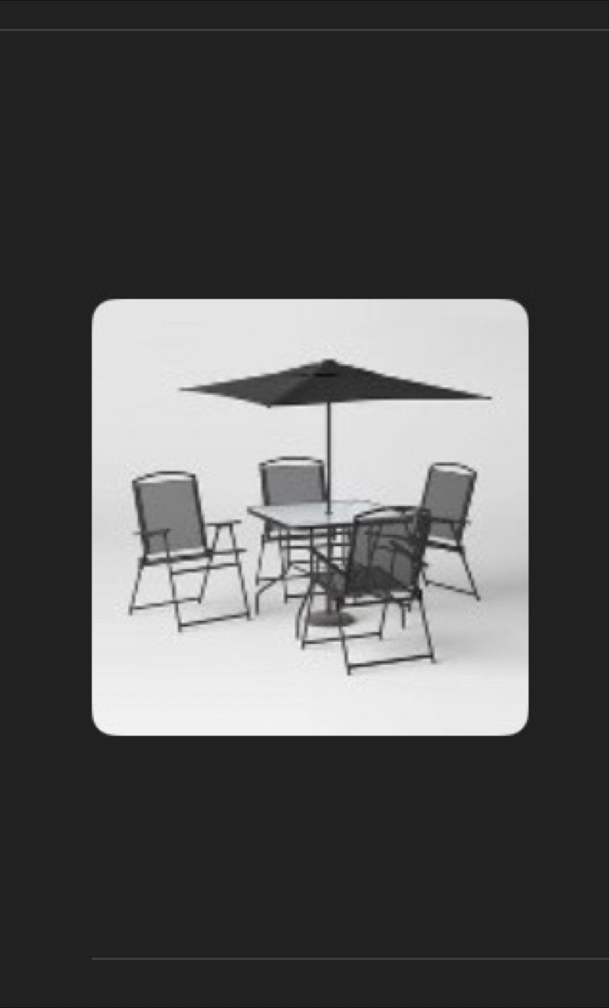 Patio Set includes umbrella and 4 Chairs - photo 2