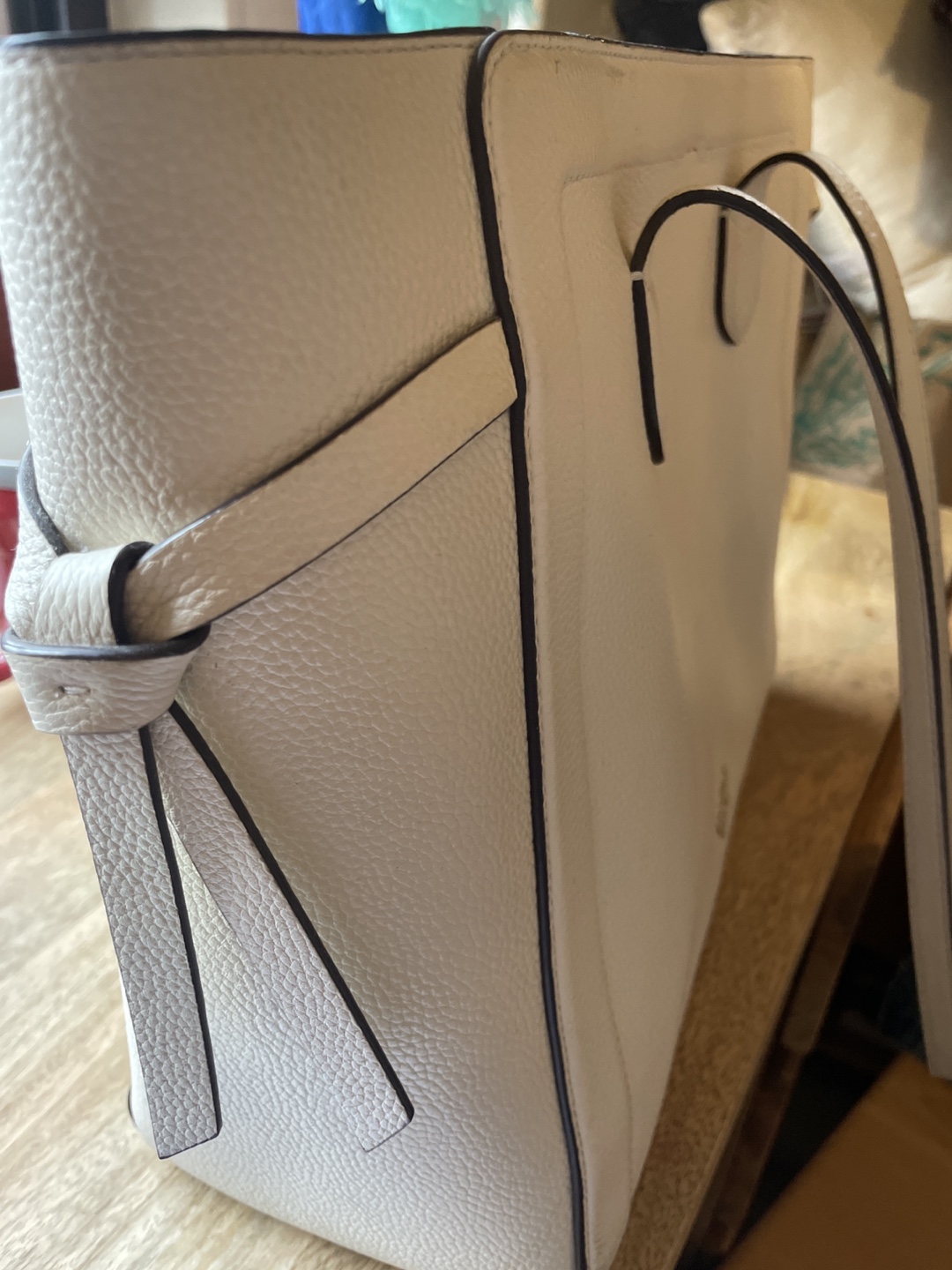 Kate Spade New York Off-White Pebbled Leather Tote Bag - photo 3