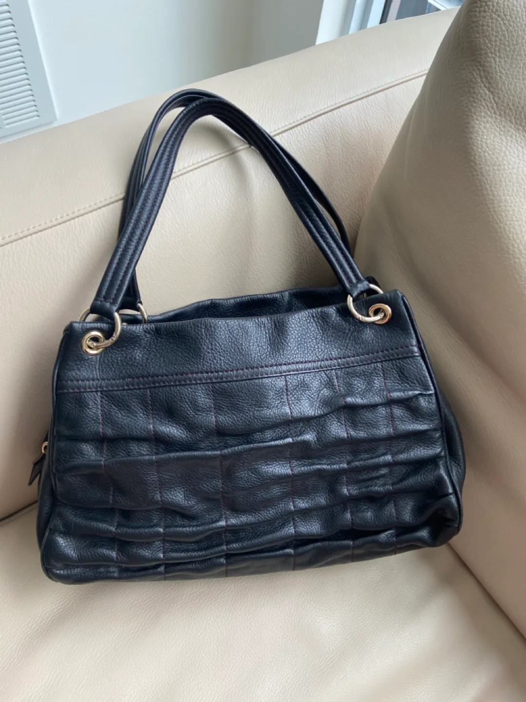 Authentic Cole Haan Genuine  Leather Handbag image indicator(2)