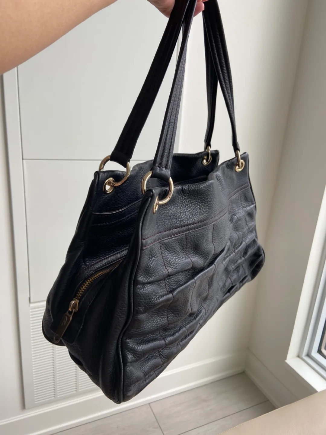 Authentic Cole Haan Genuine  Leather Handbag image indicator(5)