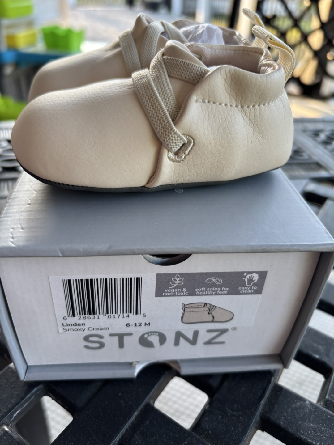 Stonz Baby Shoes - Linder - Smokey Cream - Size 6-12 Months - photo 2