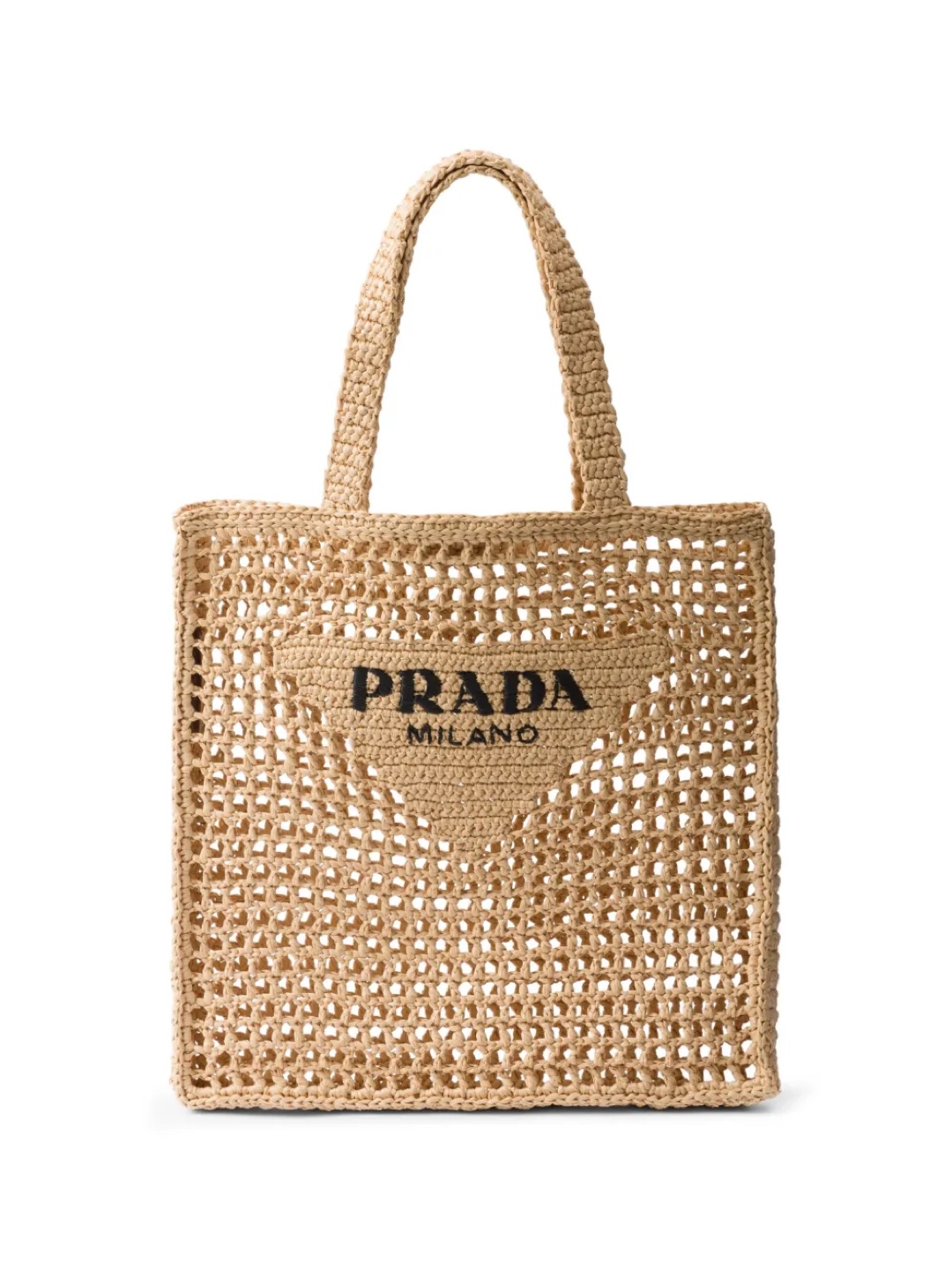 Prada Raffia Tote Bag