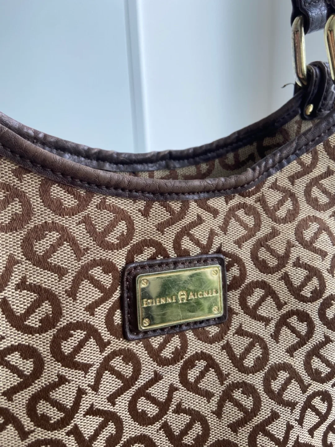 Etienne Aigner Brown Handbag image indicator(4)