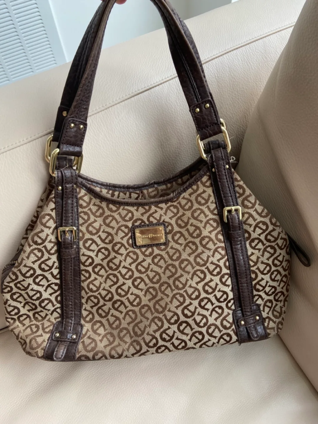 Etienne Aigner Brown Handbag image indicator(2)