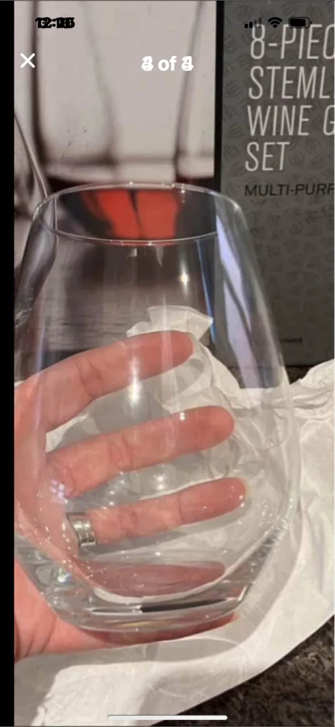 New 8 Wine Glasses 16oz🧡 image indicator(4)