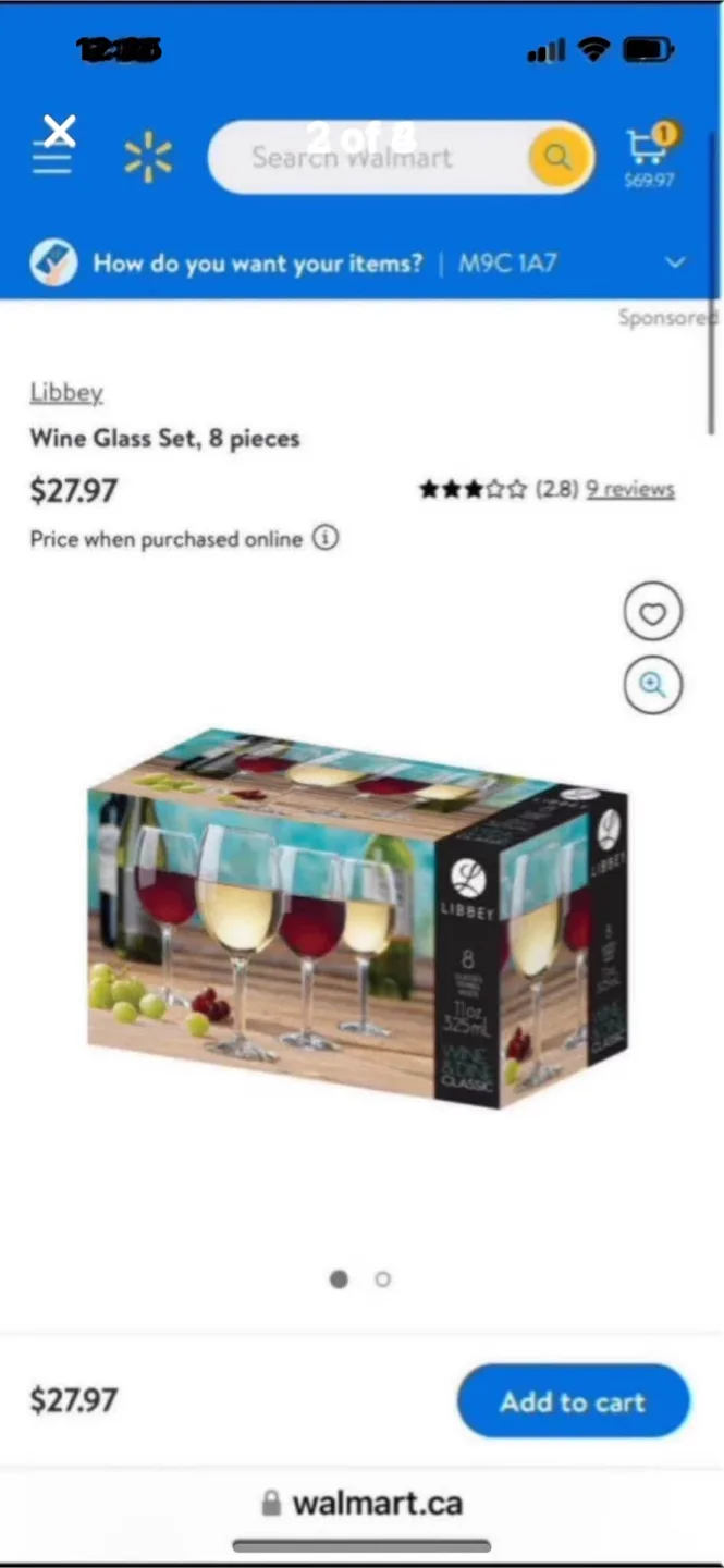 New 8 Wine Glasses 16oz🧡 image indicator(2)