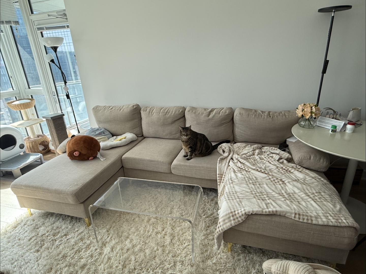 Beige Sectional Sofa