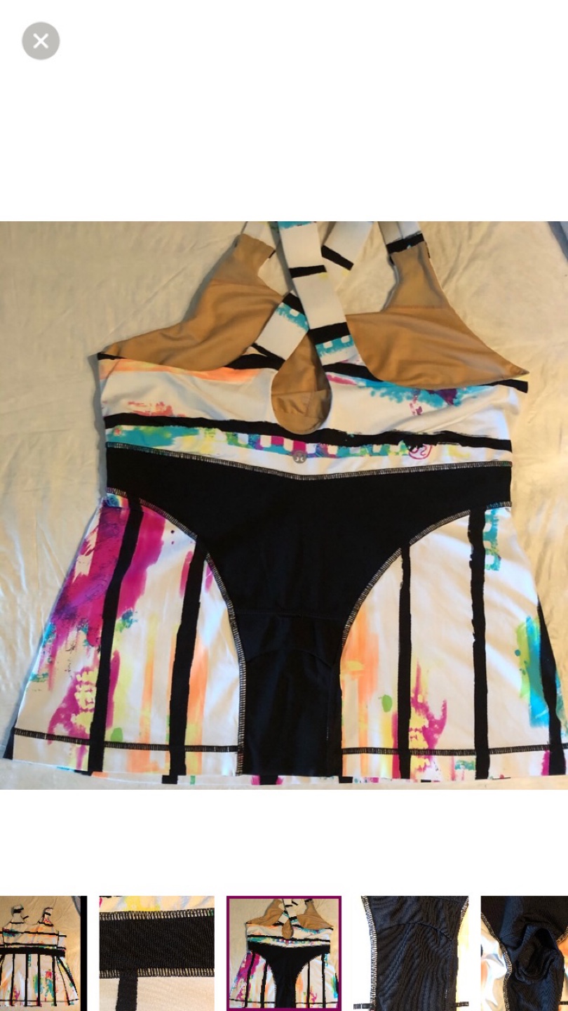 Lululemon Size 12 Tank Top -  Watercolour Print - photo 2