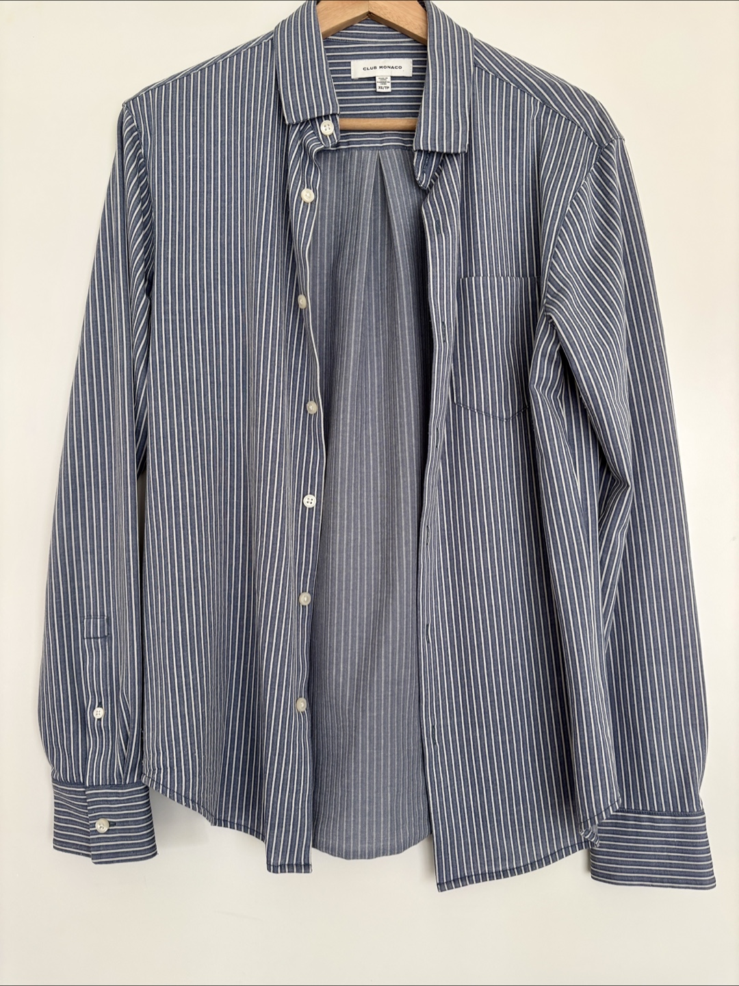 Club Monaco Men's Striped Button-Down Shirt XS