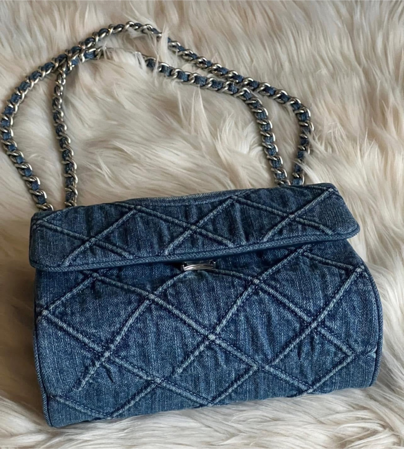 Tory Burch Small Fleming Soft Denim Convertible Shoulder Bag - photo 5