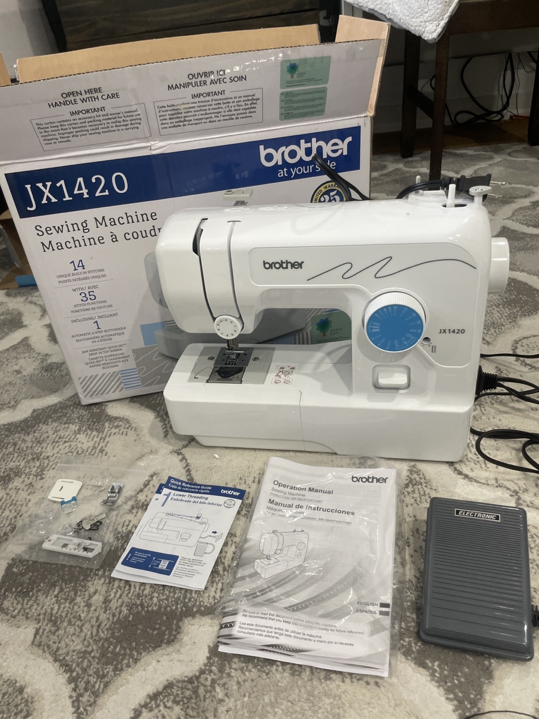 Brother JX1420 Sewing Machine - photo 2