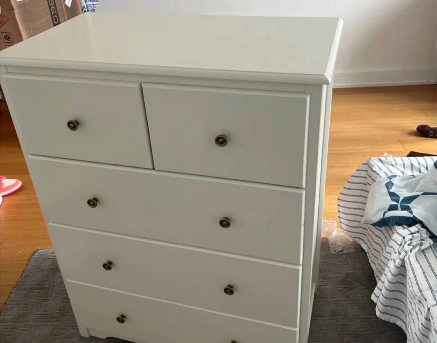White 5-Drawer Chest of Drawers , 29.1 thumbnail