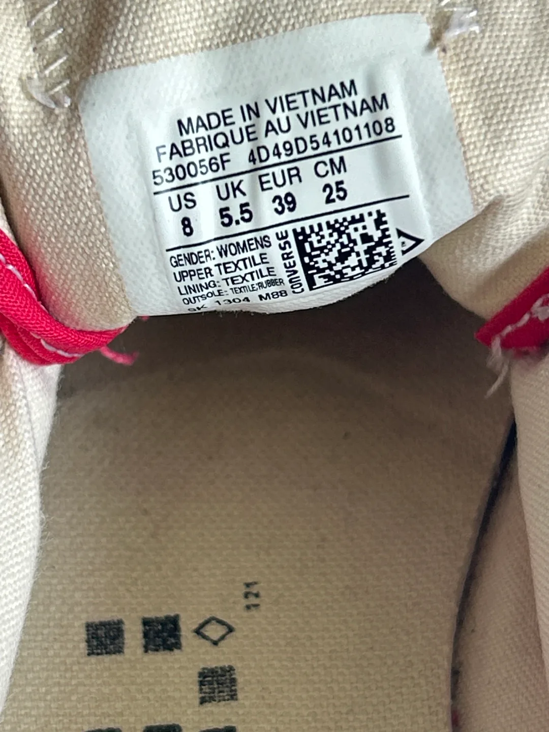 Converse All Star Red Canvas Sneakers image indicator(6)