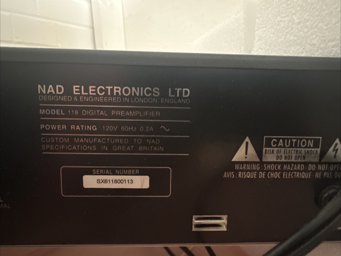 NAD Electronics LTD Model 118 Digital Preamplifier - photo 3