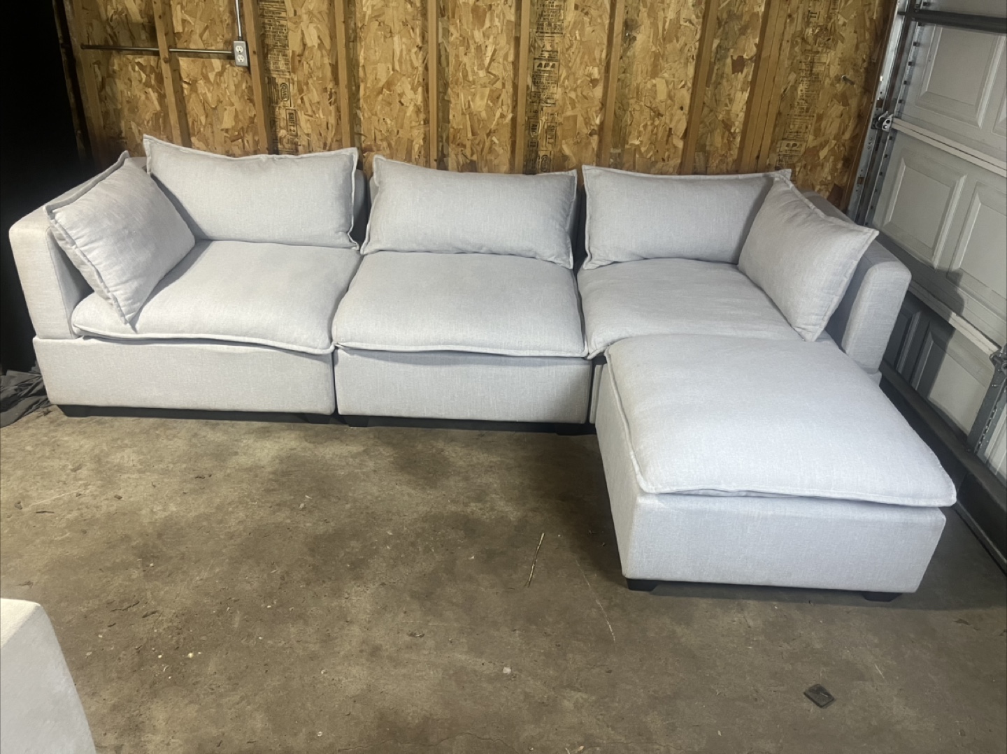 FREE DELIVERY - Light Gray Modular Sectional Sofa - photo 2