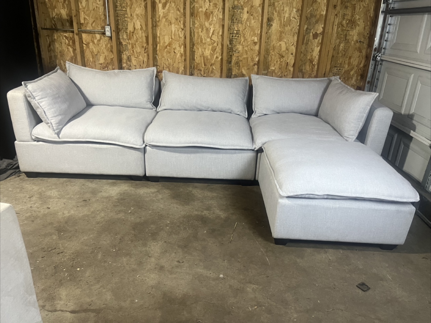 FREE DELIVERY - Light Gray Modular Sectional Sofa