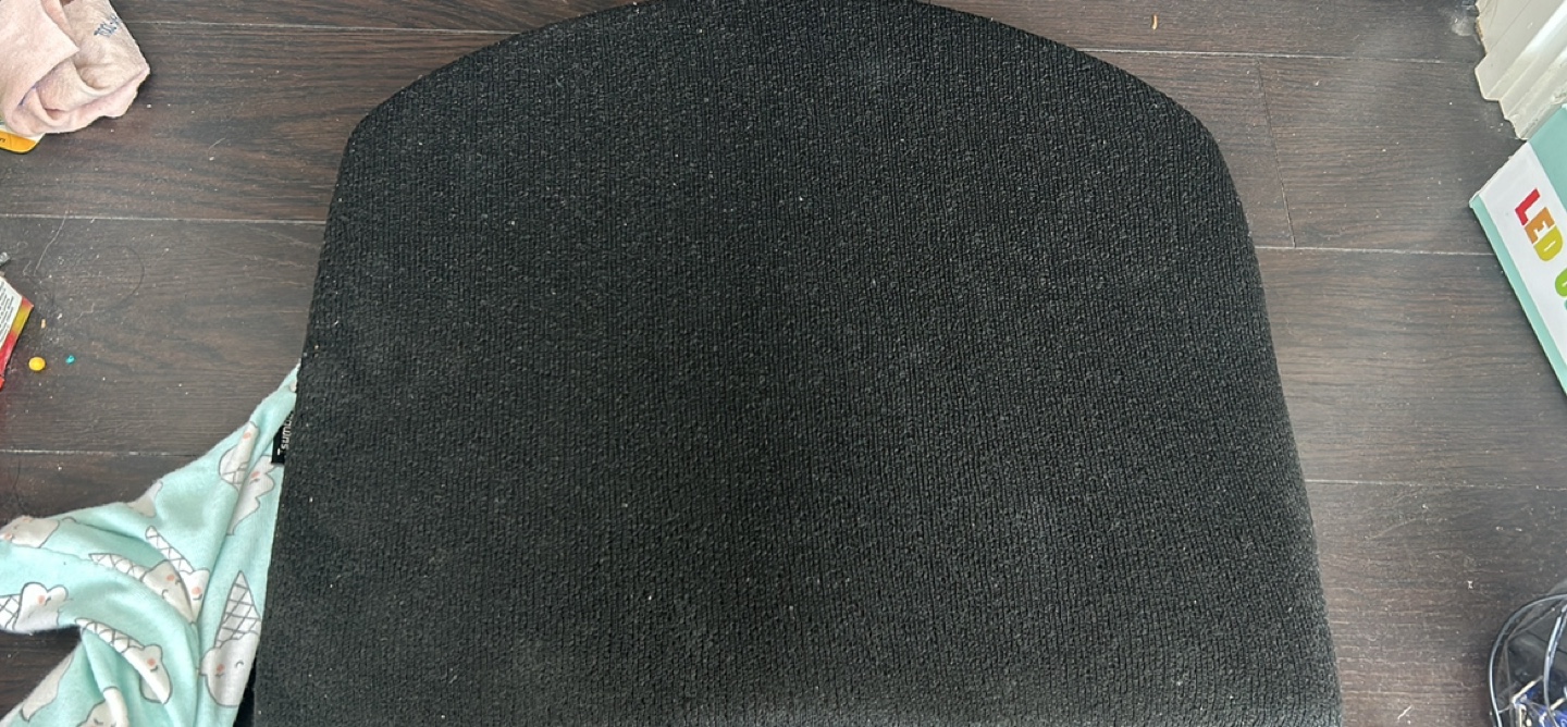 Black Office Chair Cushion with handmade cover - photo 2