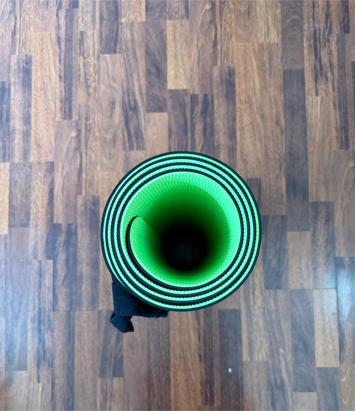 Exercise Yoga Mat - Green and Black - photo 2