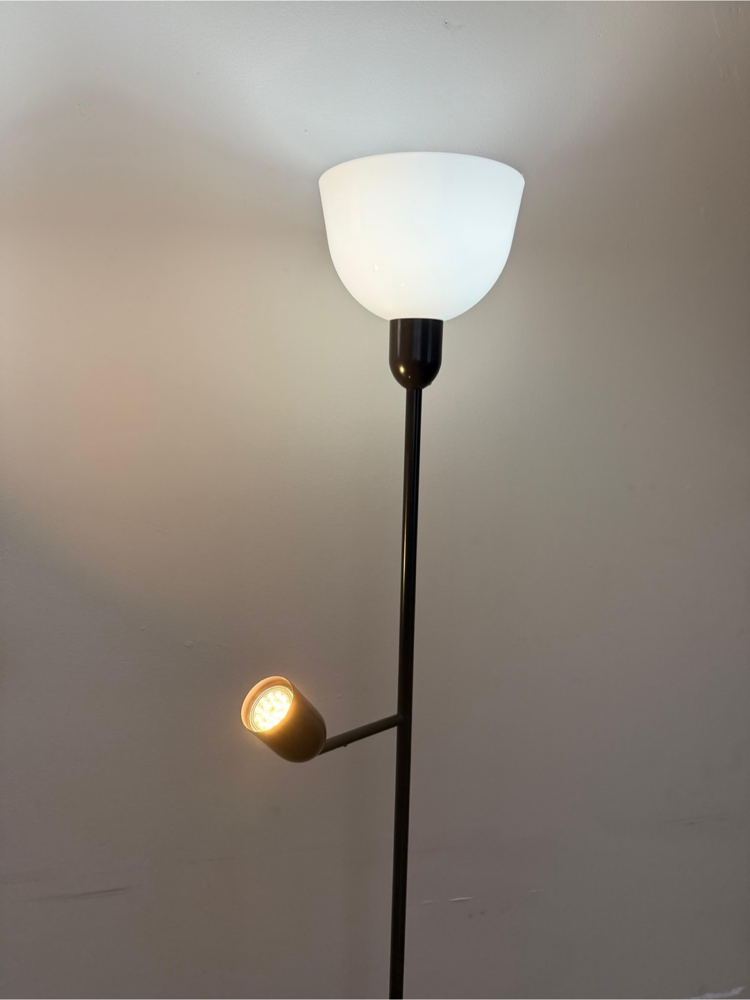 Pair of Black Floor Lamps with Adjustable Spotlights - photo 3
