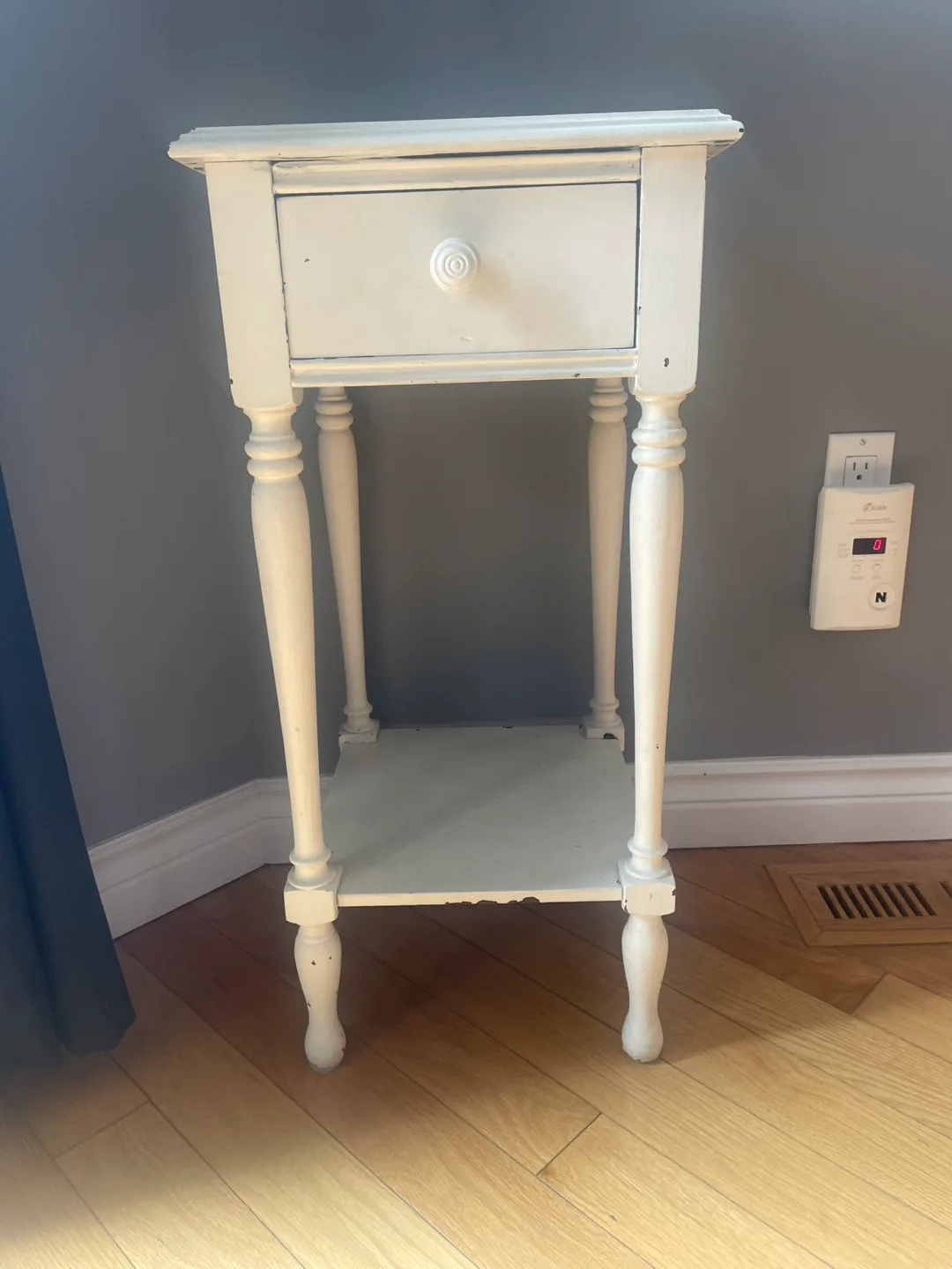 Small Antique Table with Drawer & Shelf thumbnail