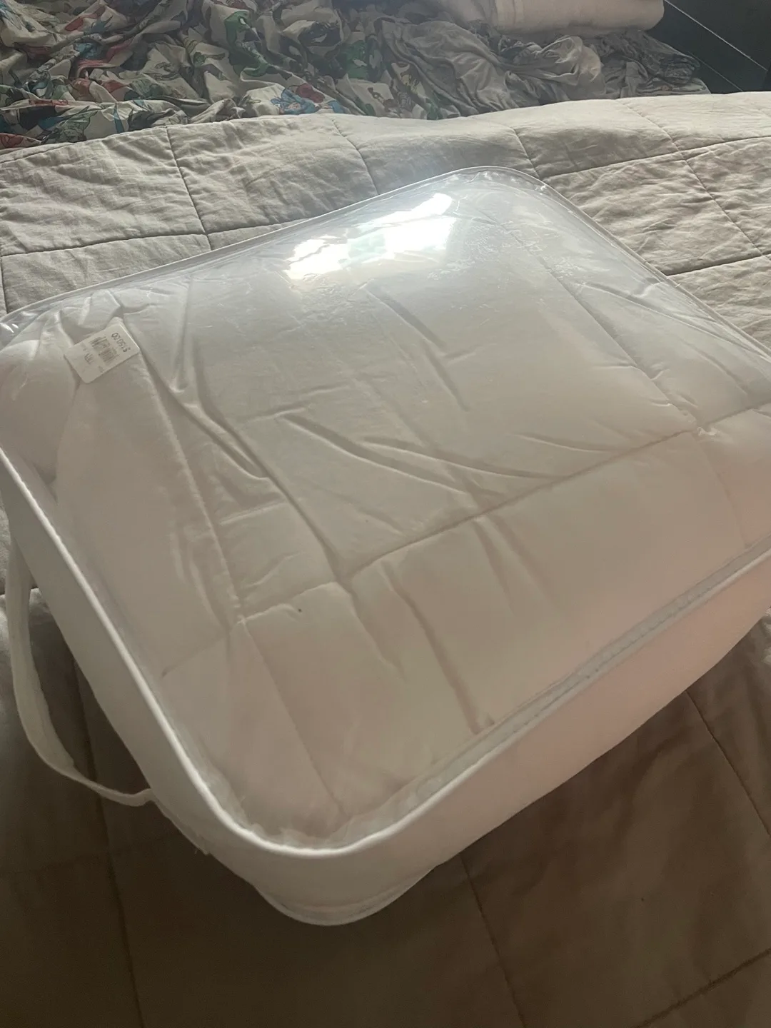 White Quilted Mattress Topper thumbnail