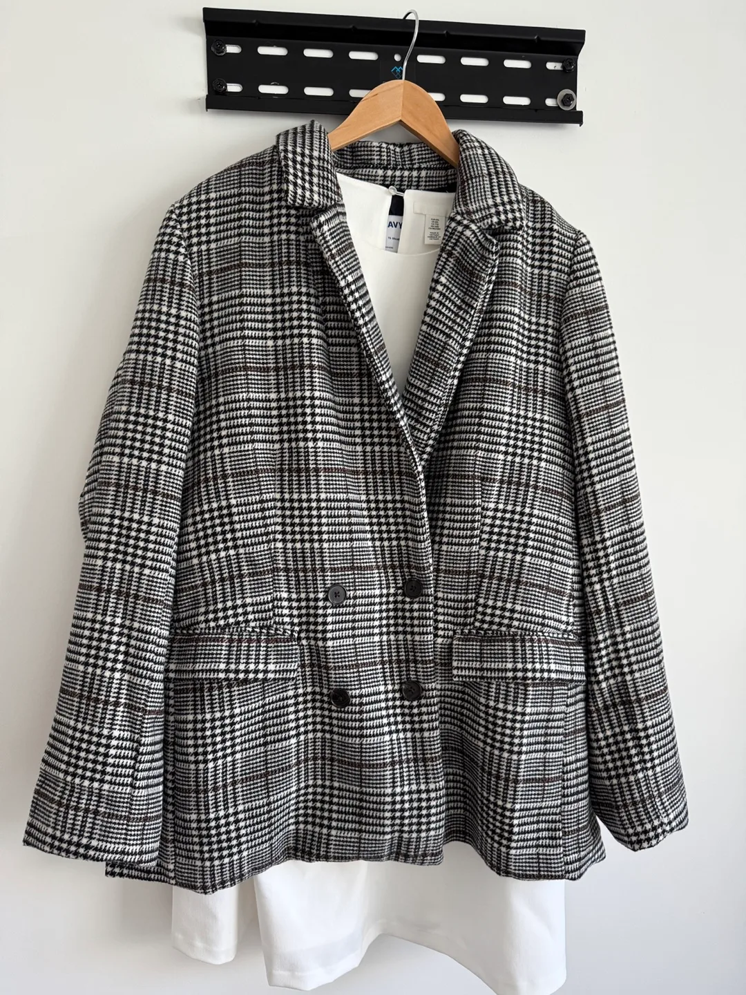 Old Navy Plus Size Double-Breasted Glen Plaid Blazer thumbnail