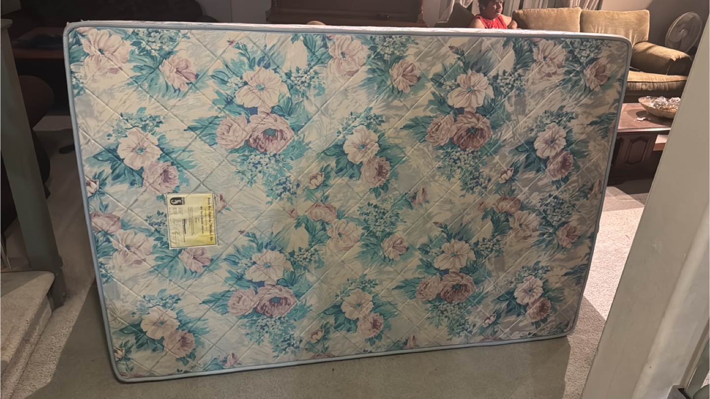 Double Bed Frame and Mattress Set