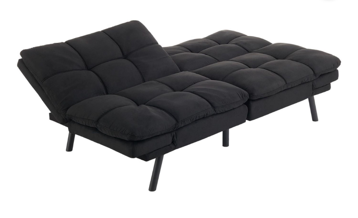Black Futon Sofa Bed - photo 5