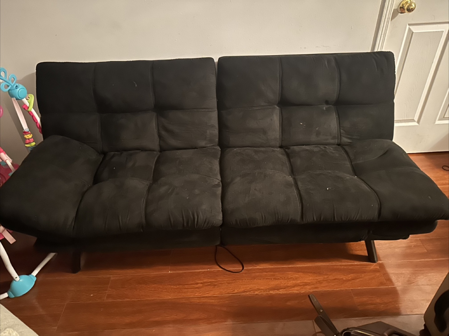 Black Futon Sofa Bed - photo 4