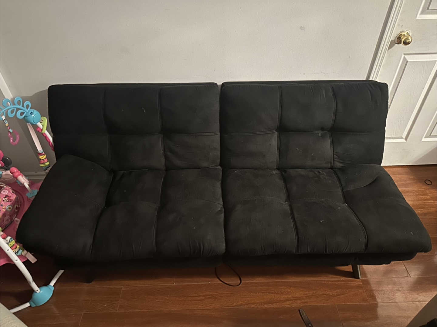 Black Futon Sofa Bed - photo 3