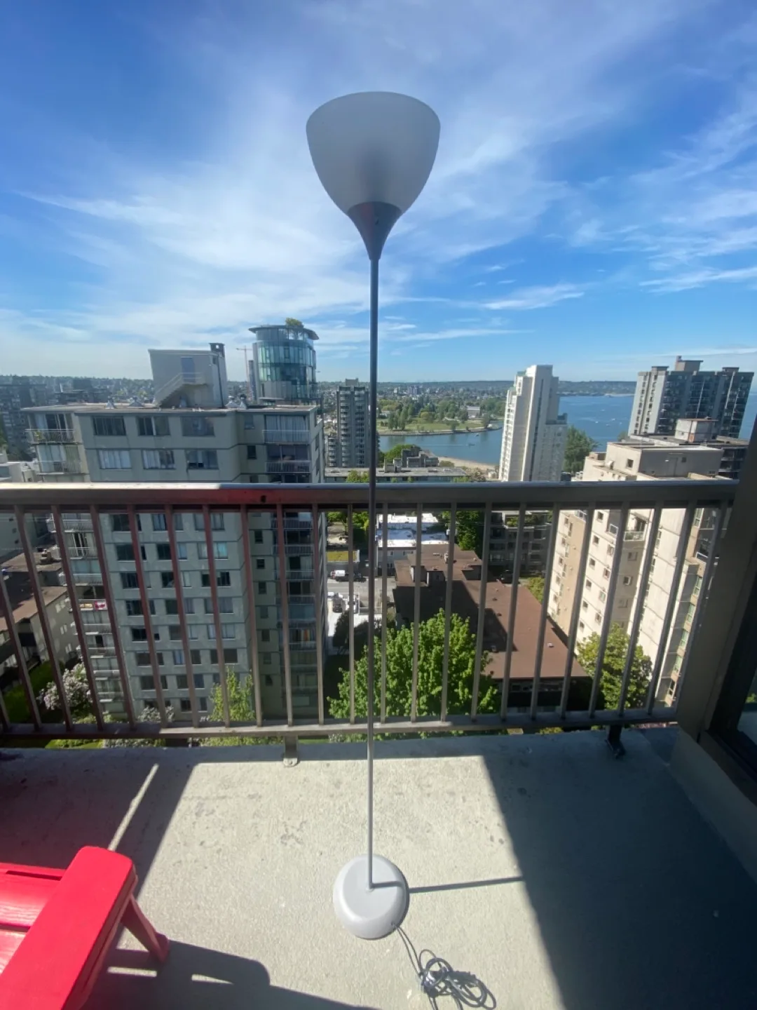 Floor Lamp with Grey Shade thumbnail