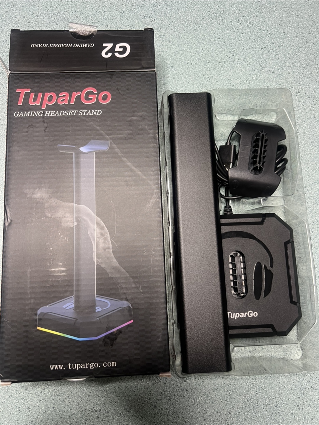 TuparGo G2 Gaming Headset Stand - RGB Lighting
