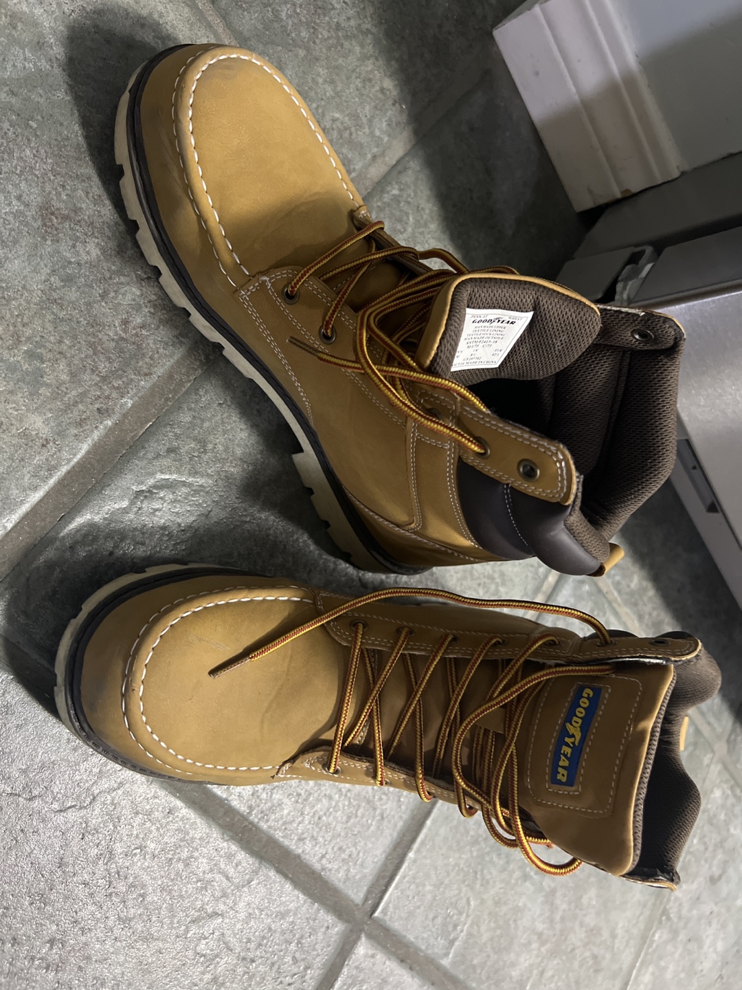 Men's Goodyear Steel toe  Boots, Size 9.5M - photo 3