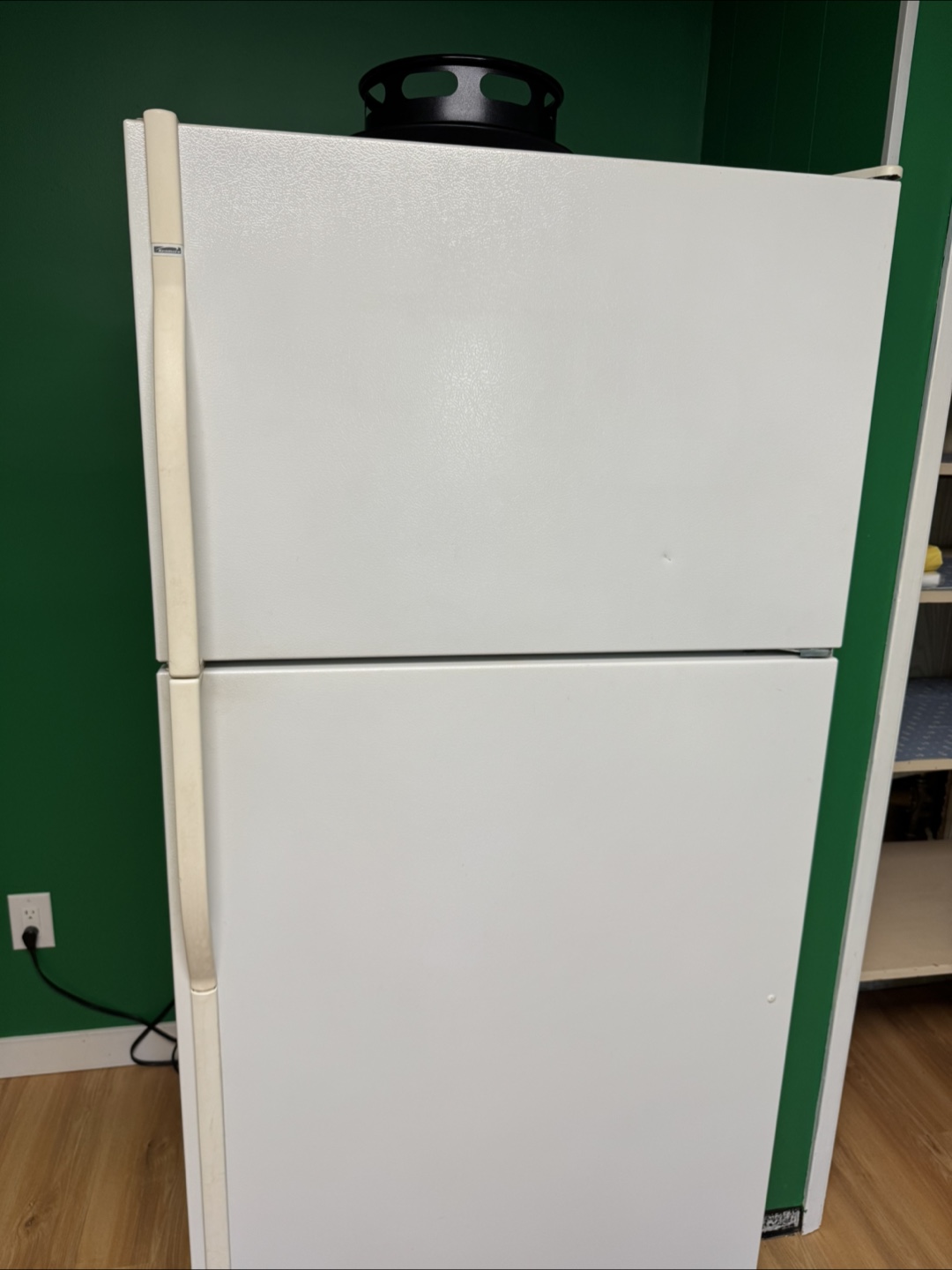 White Frigidaire Top Freezer Refrigerator