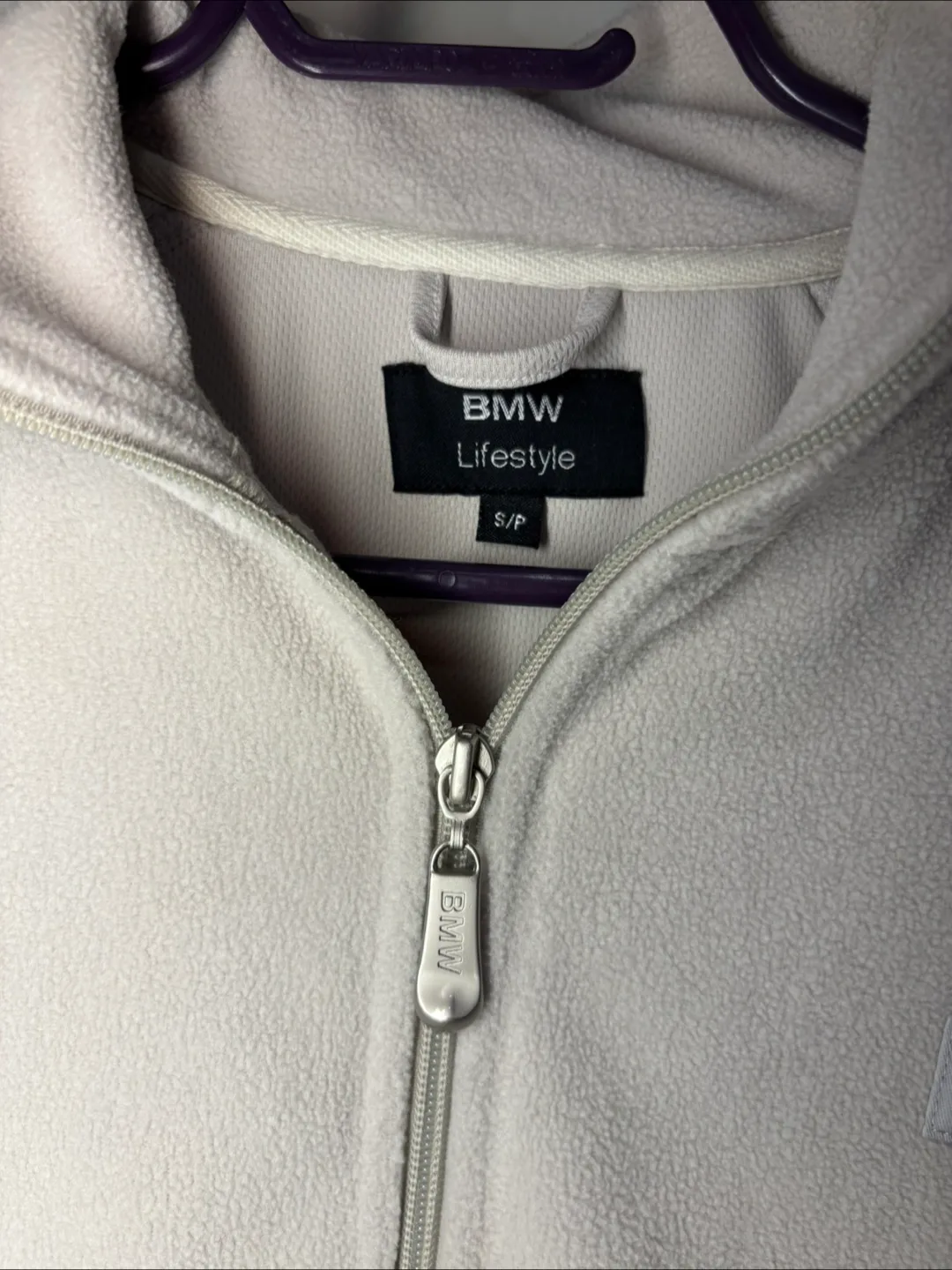 BMW Lifestyle Fleece Jacket Women’s Small Gray Full Zip Outdoor image indicator(3)